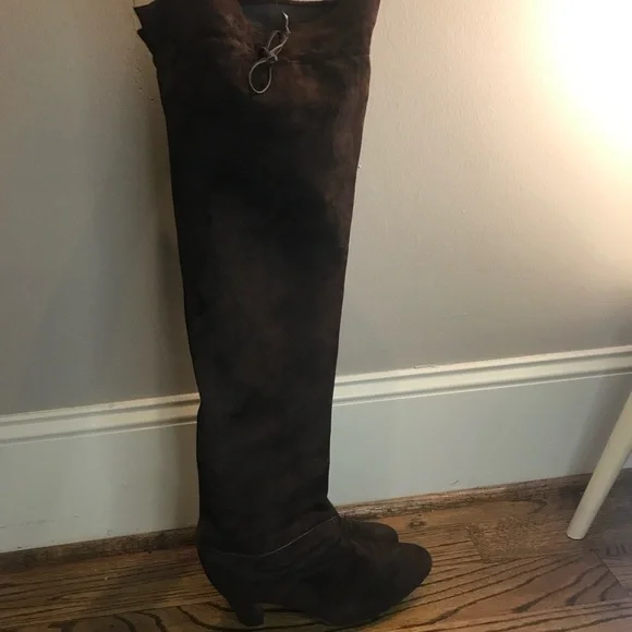 Sergio Rossi Brown Over the Knee Boots - Picture 7 of 7